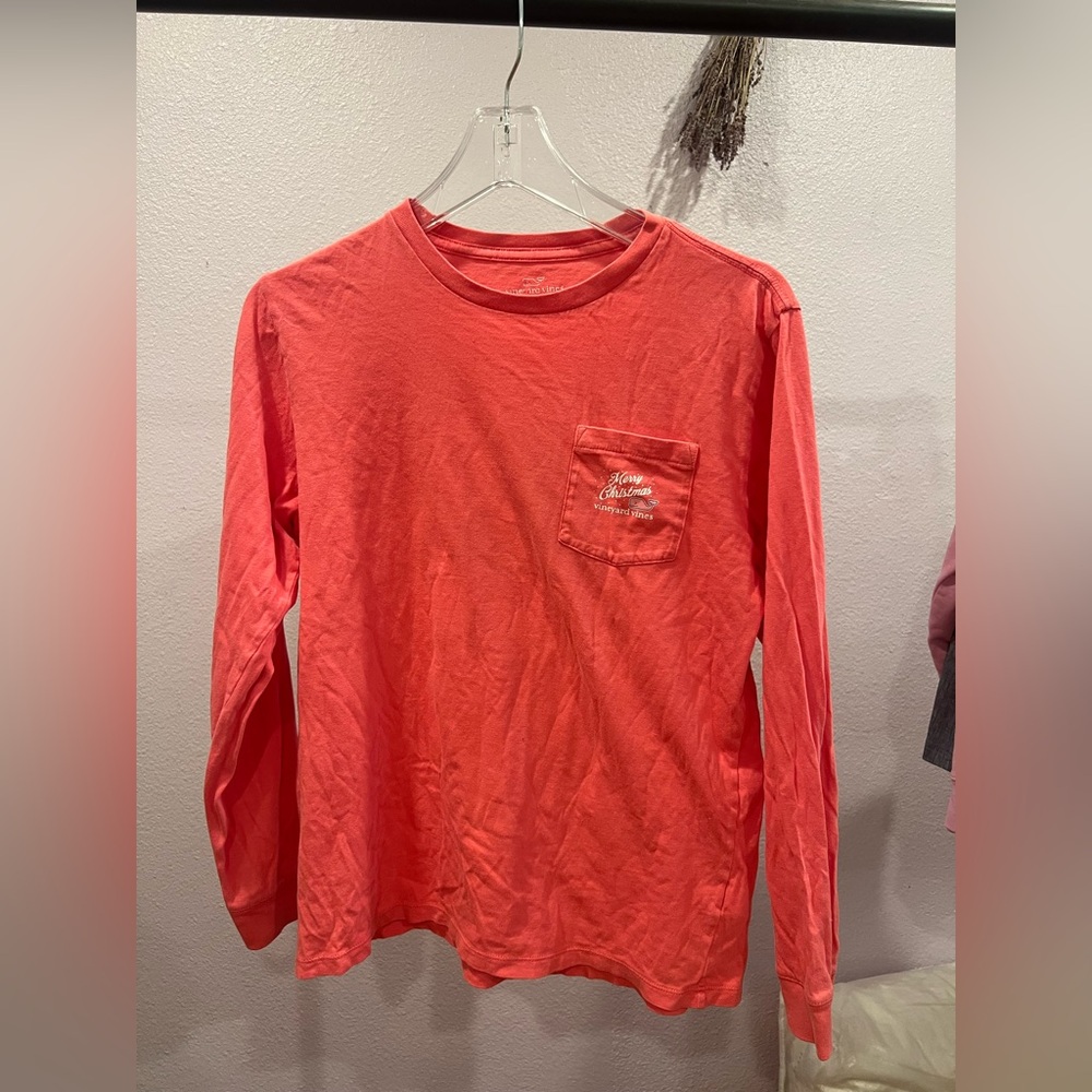 Vineyard Vines Festive Red Pocket Tee